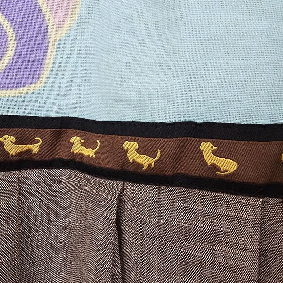 Matilda Jane Womens Sz M Linen Blend Patchwork Floral Print Pleated Hem Skirt - Picture 6 of 13